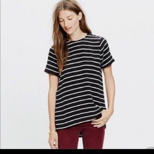Madewell silk tailored tee size XS